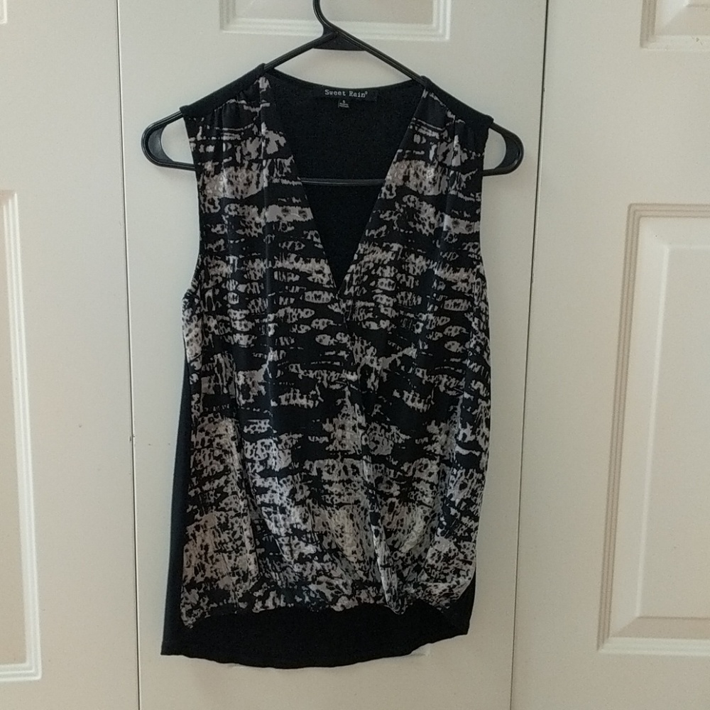 Sweet Rain Cinched Open Front Top